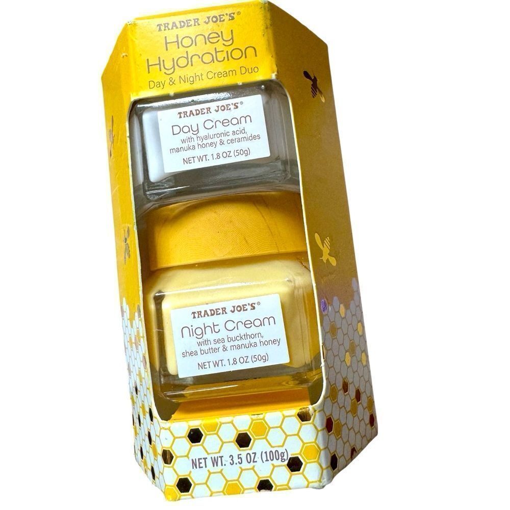 Limited Edition Trader Joe's Honey Hydration Day and Night Cream Duo  NIB